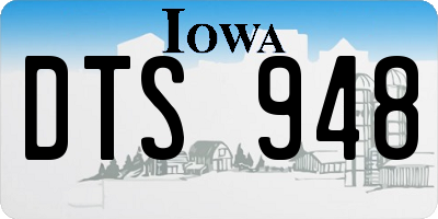 IA license plate DTS948