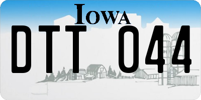 IA license plate DTT044