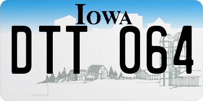 IA license plate DTT064