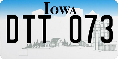 IA license plate DTT073