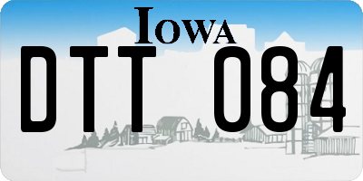IA license plate DTT084