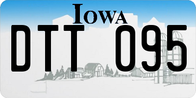 IA license plate DTT095