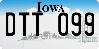 IA license plate DTT099