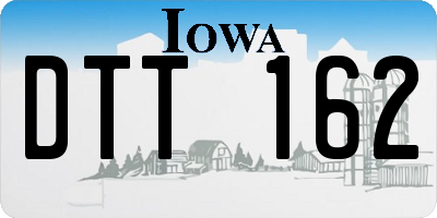 IA license plate DTT162