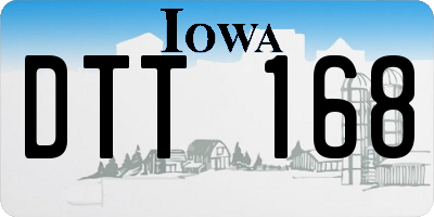 IA license plate DTT168