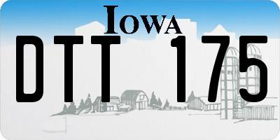 IA license plate DTT175