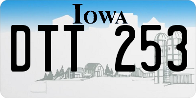 IA license plate DTT253