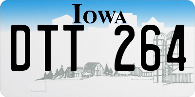 IA license plate DTT264