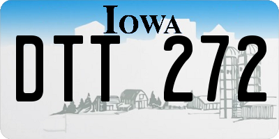 IA license plate DTT272