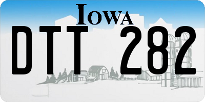 IA license plate DTT282