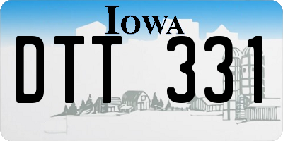 IA license plate DTT331