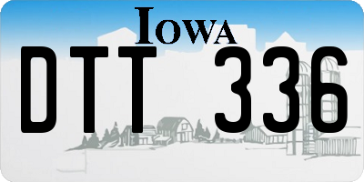 IA license plate DTT336