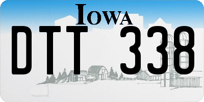 IA license plate DTT338