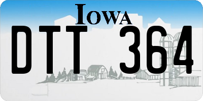IA license plate DTT364