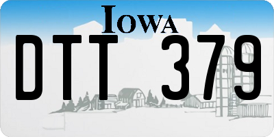 IA license plate DTT379