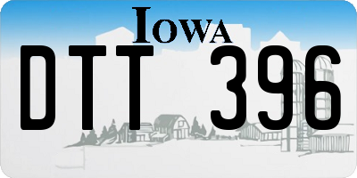 IA license plate DTT396