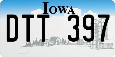 IA license plate DTT397