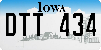 IA license plate DTT434