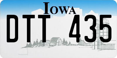 IA license plate DTT435