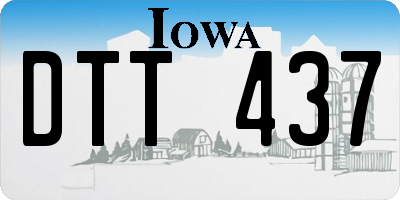 IA license plate DTT437
