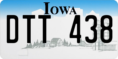 IA license plate DTT438