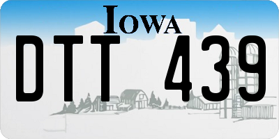 IA license plate DTT439