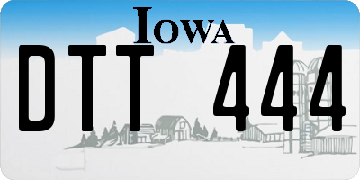 IA license plate DTT444
