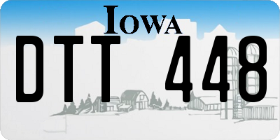 IA license plate DTT448