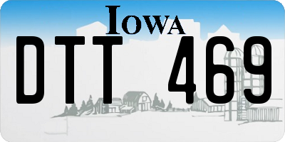 IA license plate DTT469