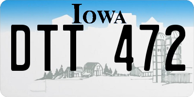 IA license plate DTT472