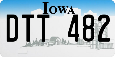 IA license plate DTT482