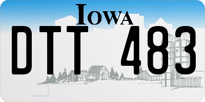 IA license plate DTT483