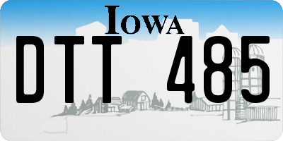 IA license plate DTT485