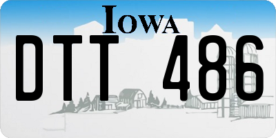 IA license plate DTT486