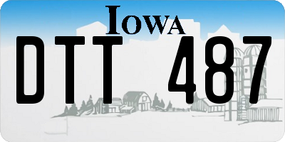 IA license plate DTT487