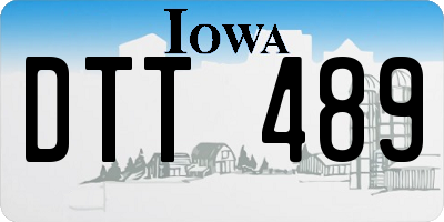 IA license plate DTT489