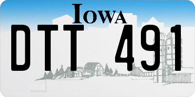 IA license plate DTT491