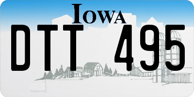IA license plate DTT495