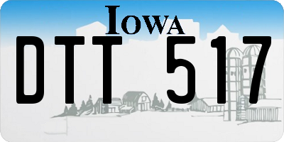 IA license plate DTT517