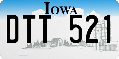 IA license plate DTT521