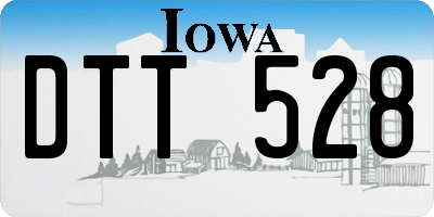 IA license plate DTT528