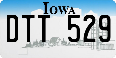 IA license plate DTT529