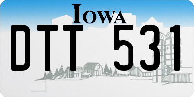 IA license plate DTT531