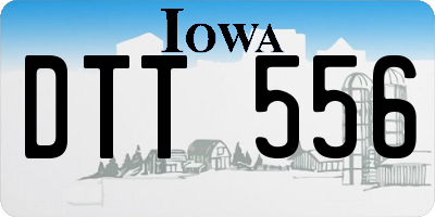 IA license plate DTT556