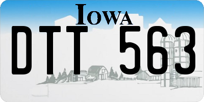 IA license plate DTT563