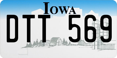 IA license plate DTT569