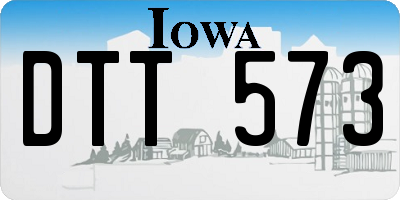 IA license plate DTT573