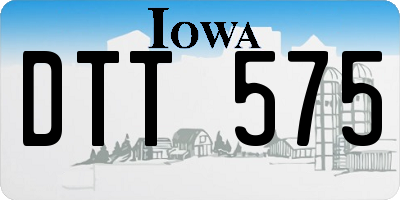 IA license plate DTT575