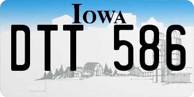 IA license plate DTT586