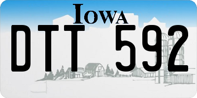 IA license plate DTT592